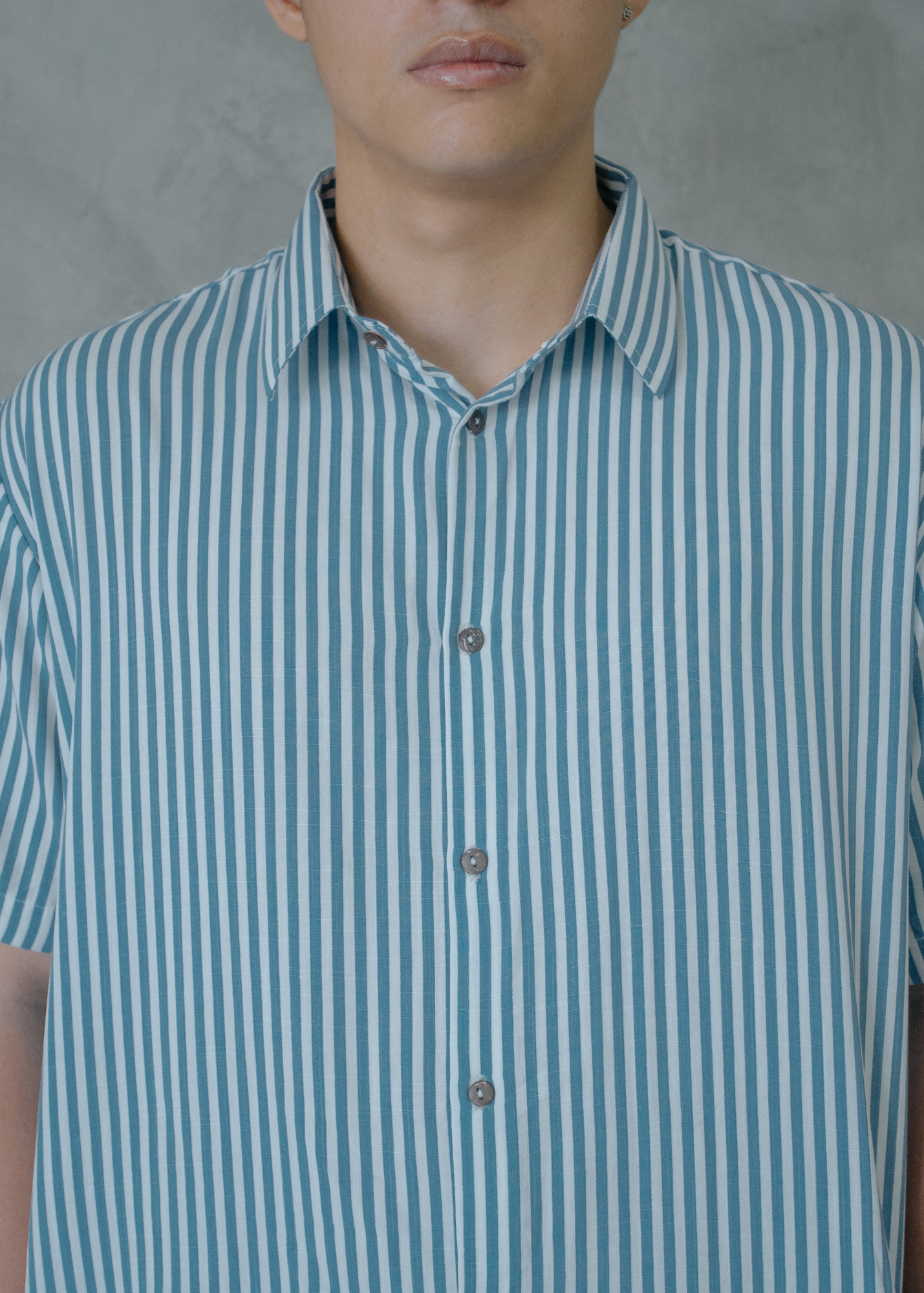 STRIPED REGULAR COLAR PRINTED POLO