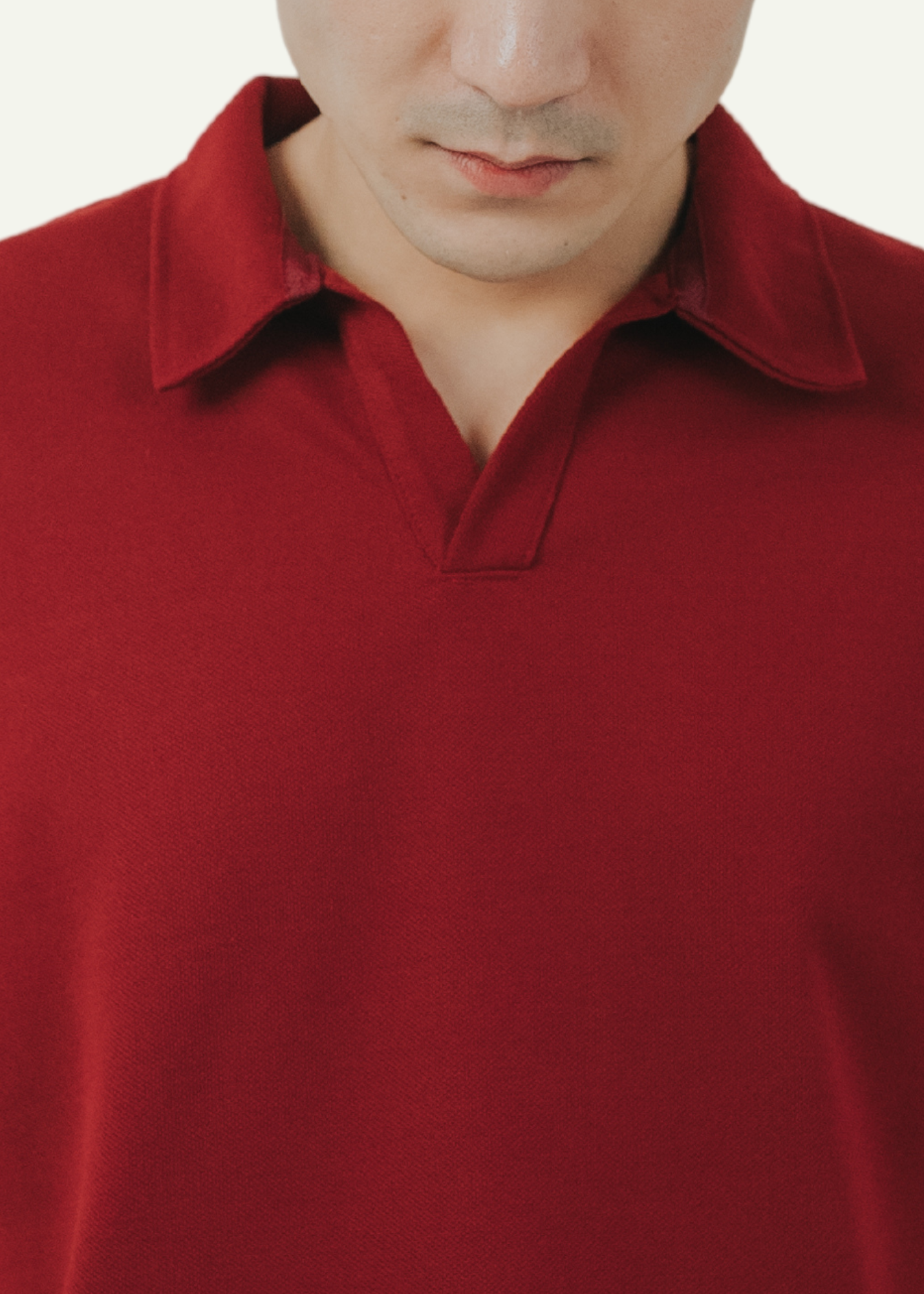 COLLARED PIQUÉ POLO SHIRT (MAROON)
