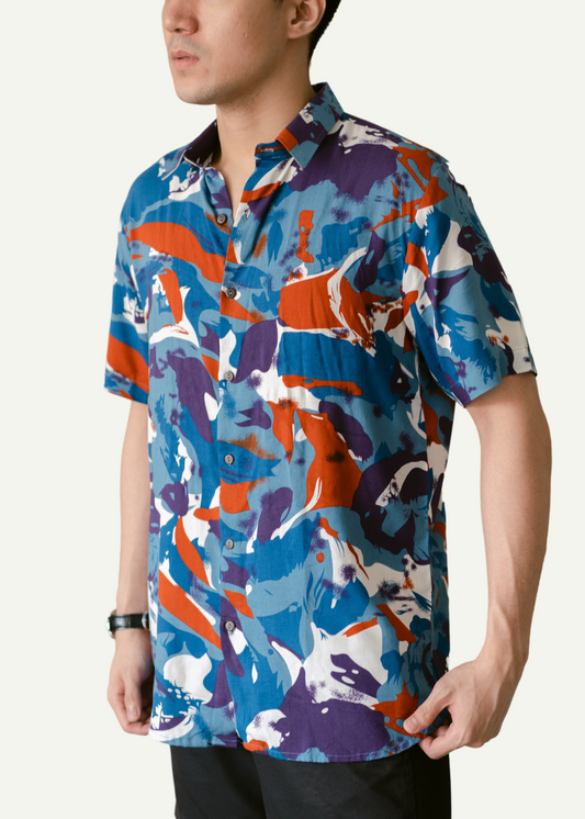 PALETTE REGULAR COLLAR PRINTED POLO