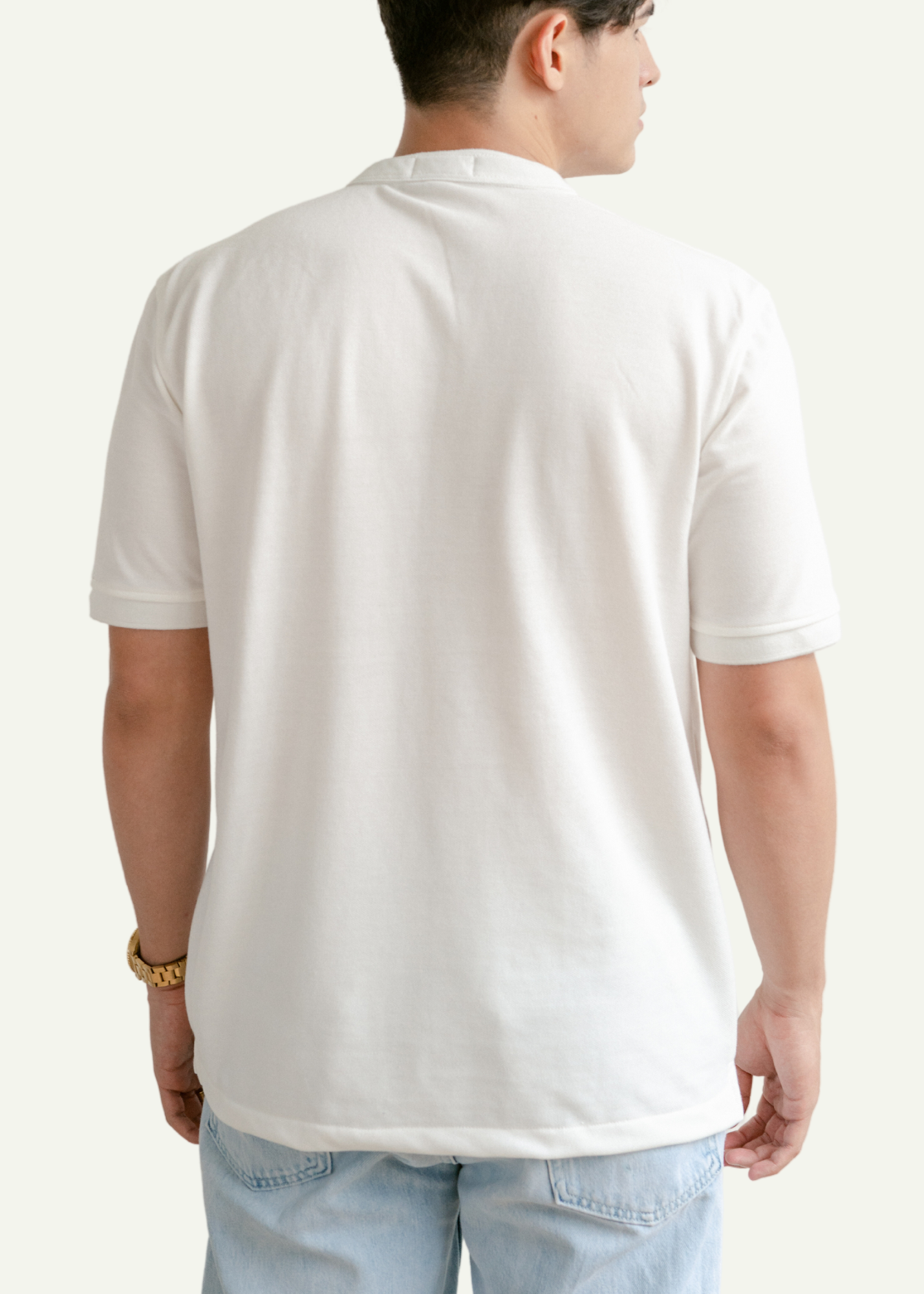 PIQUÉ POLO SHIRT (OFF-WHITE)