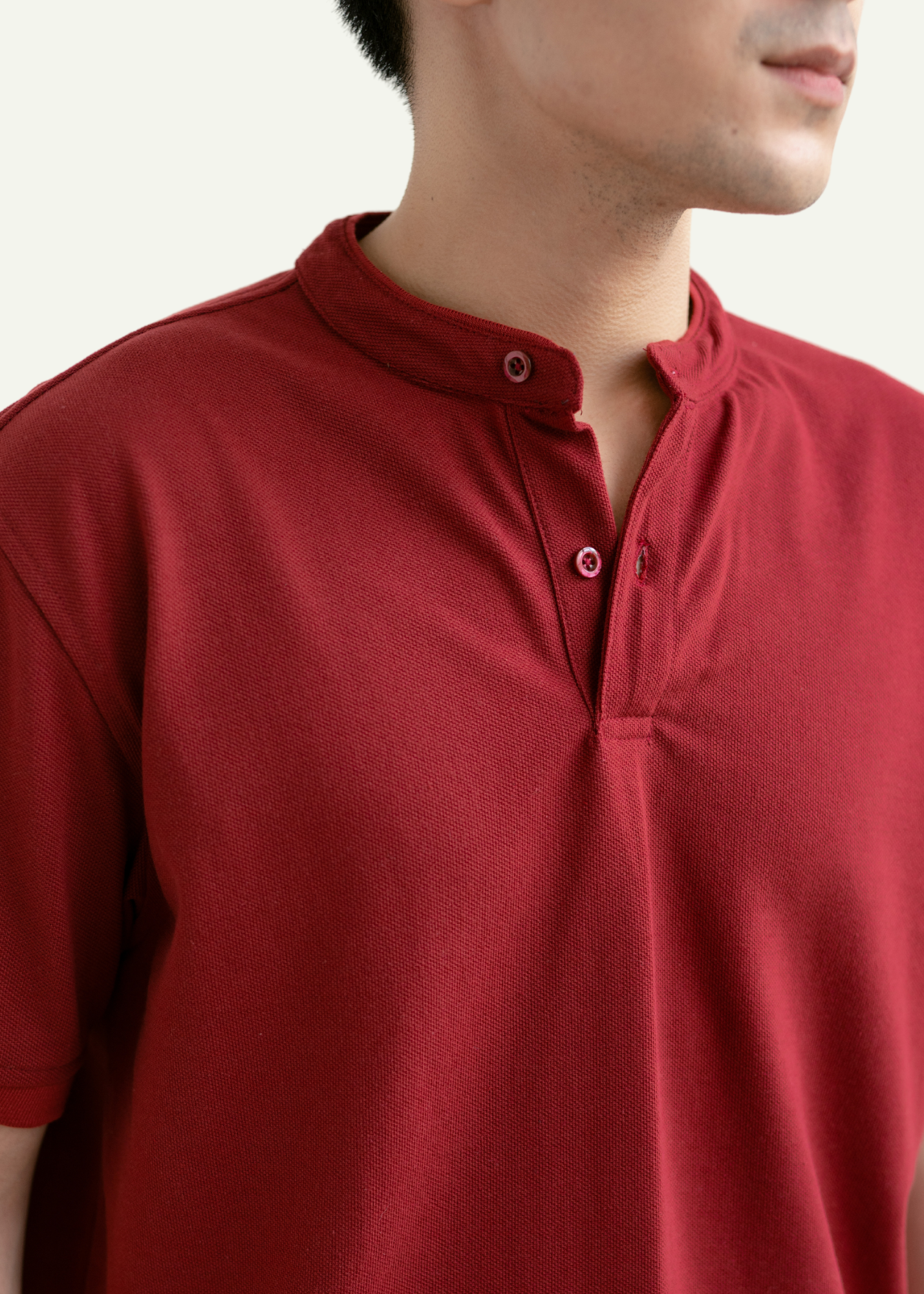 PIQUÉ POLO SHIRT (MAROON)