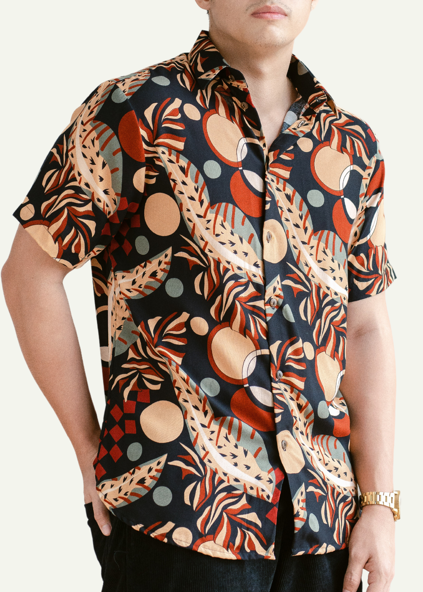 MAZON REGULAR COLLAR PRINTED POLO