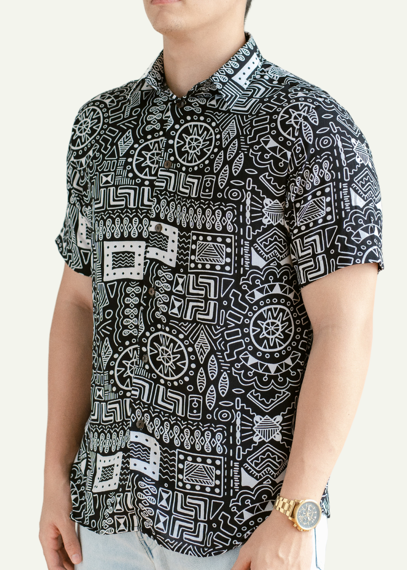 AZTEC REGULAR COLLAR PRINTED POLO