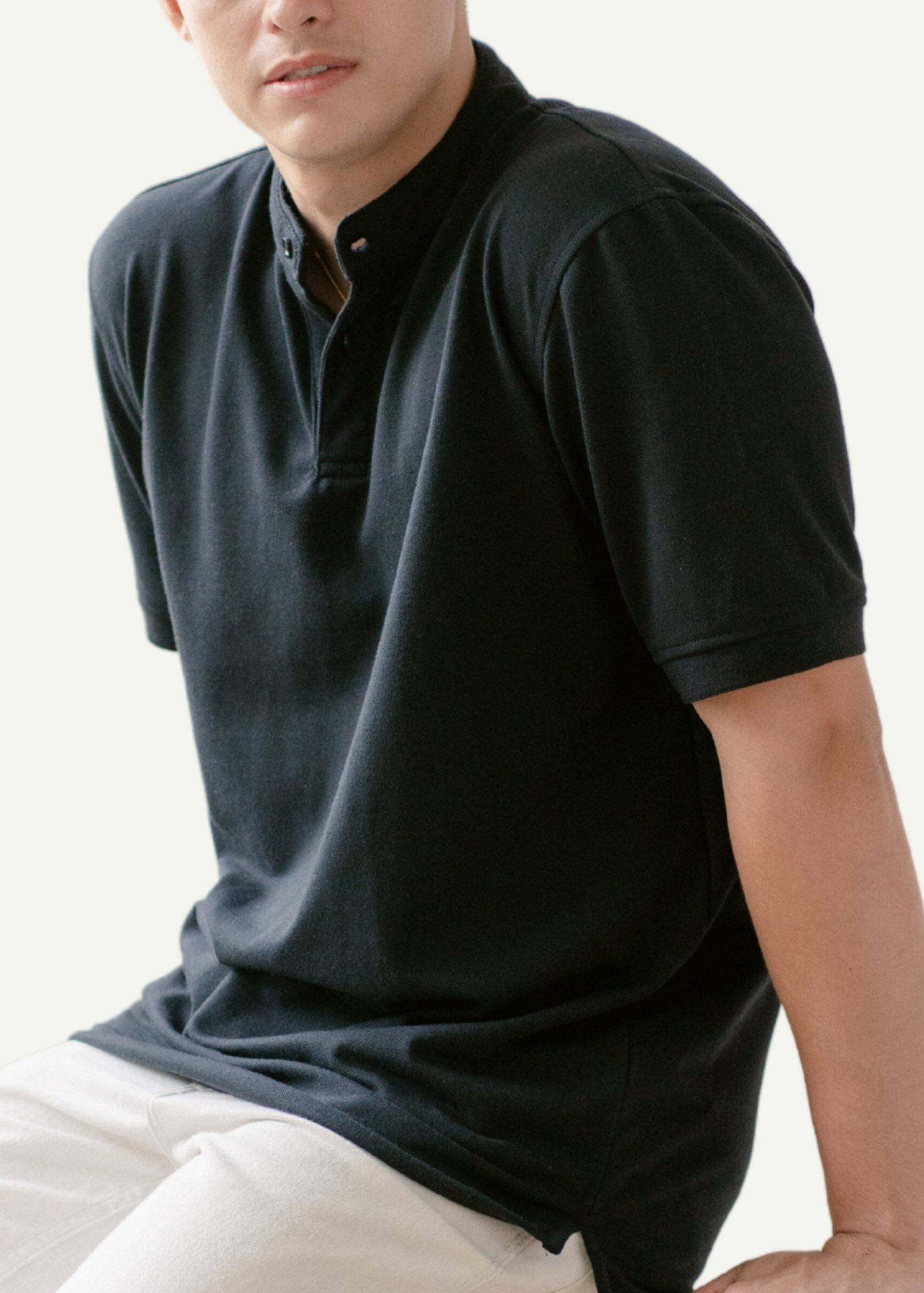 PIQUÉ POLO SHIRT (BLACK)