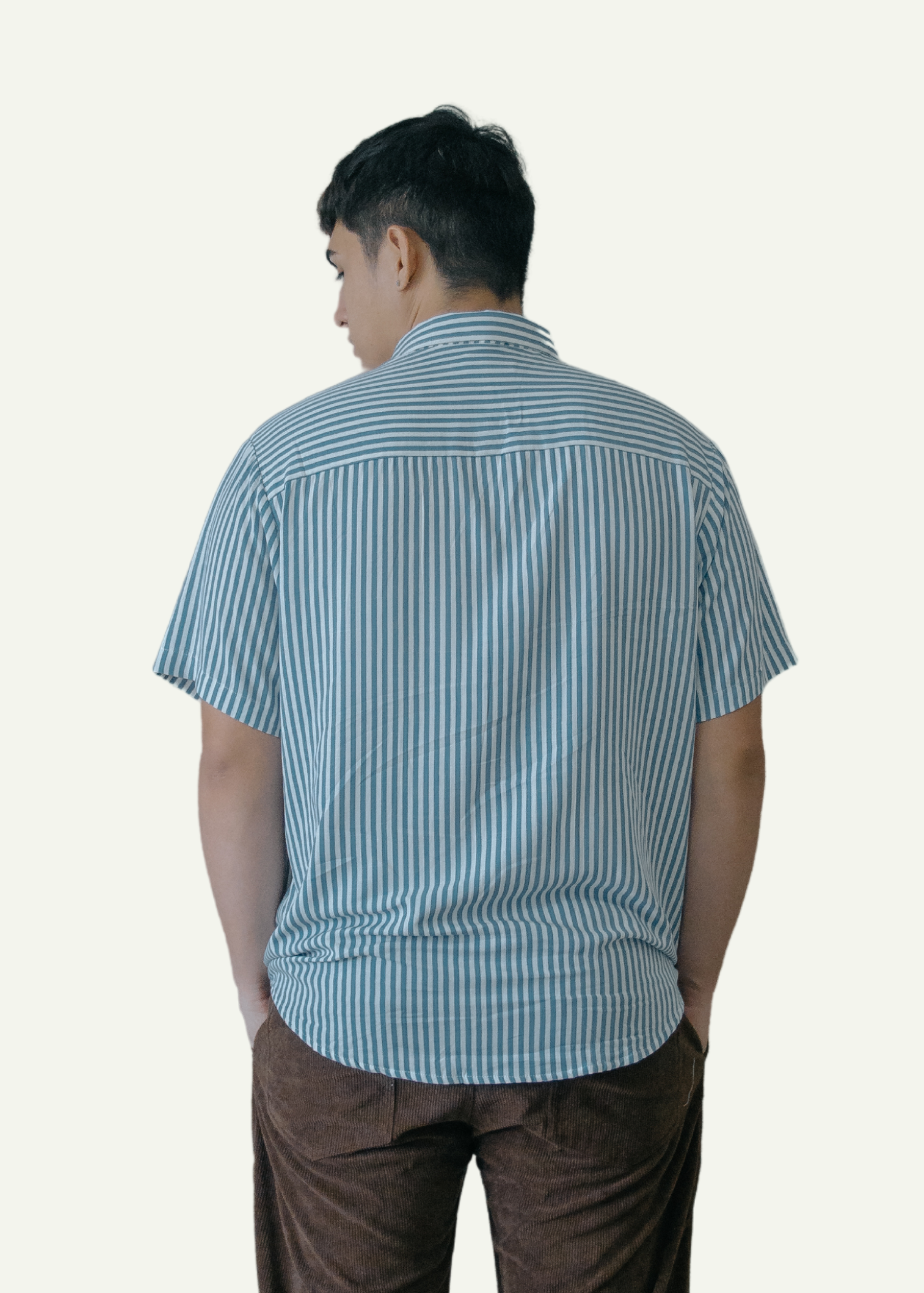 STRIPED REGULAR COLAR PRINTED POLO