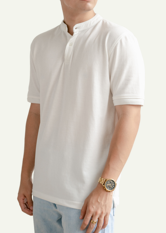 PIQUÉ POLO SHIRT (OFF-WHITE)