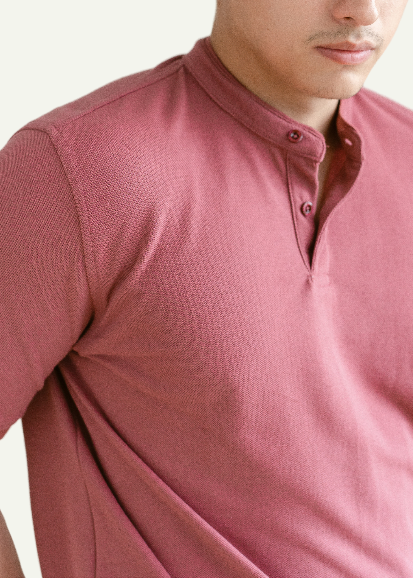 PIQUÉ POLO SHIRT (MAUVE)