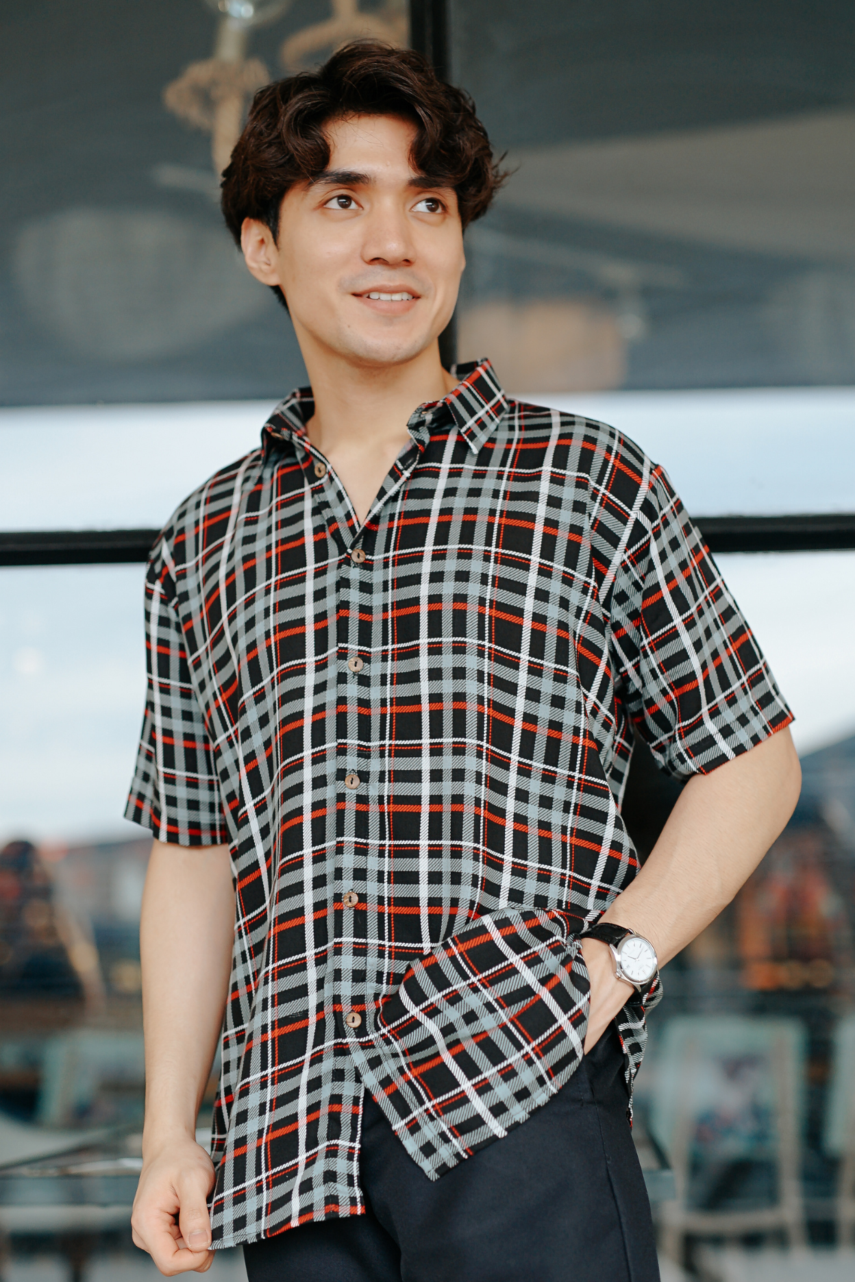 TEX REGULAR COLLAR PRINTED POLO