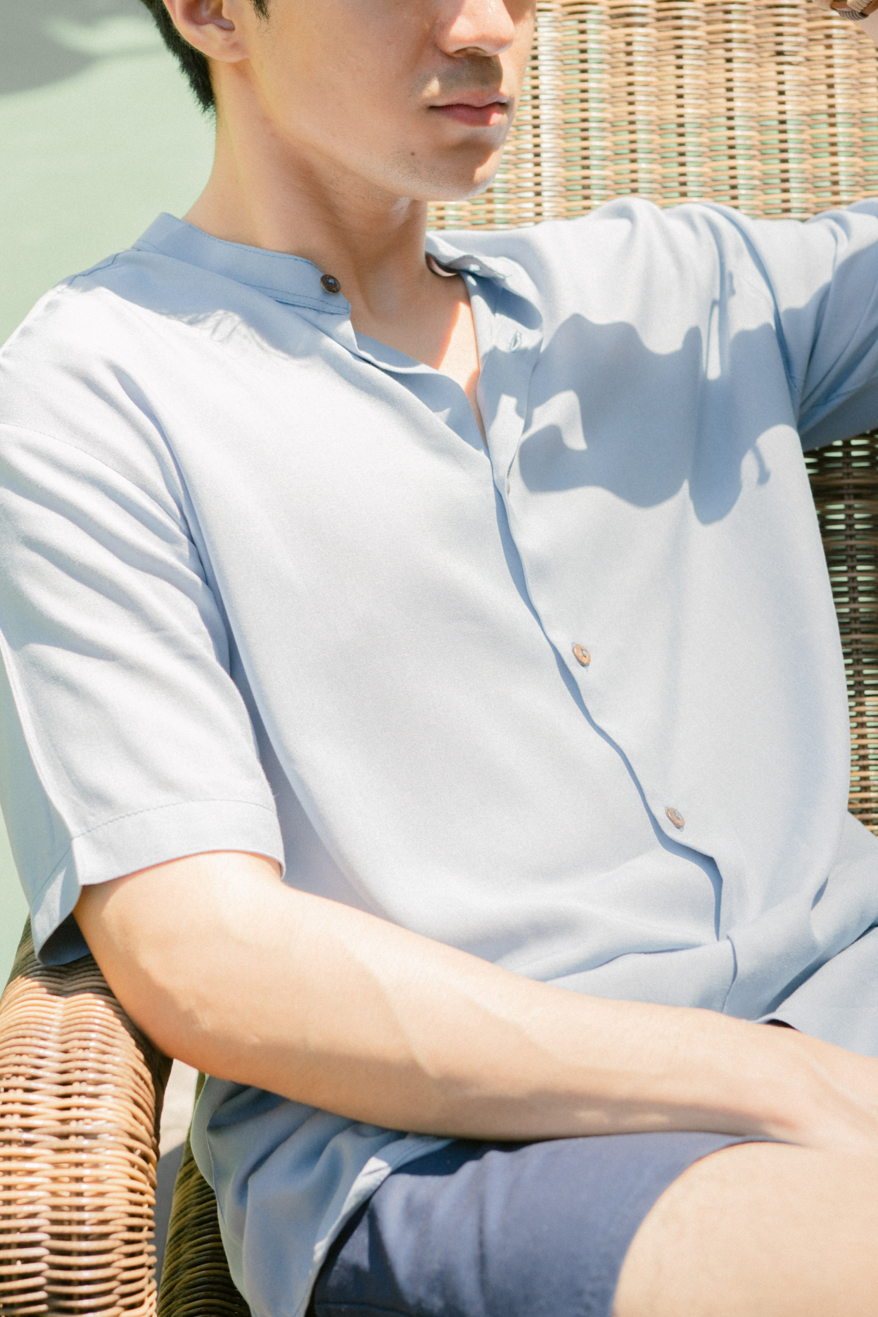 HORI GRANDAD POLO (LIGHT BLUE)