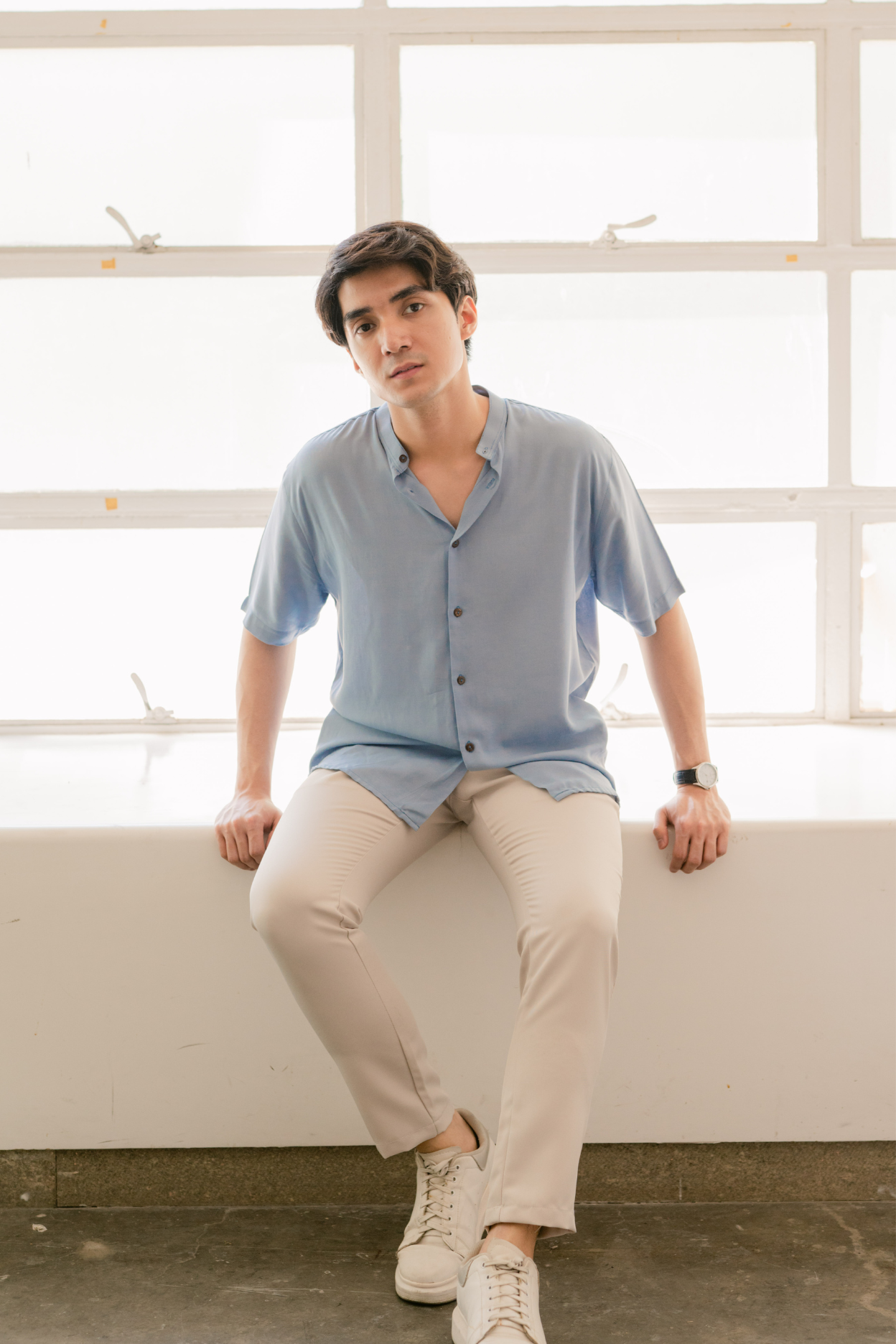 HORI GRANDAD POLO (LIGHT BLUE)