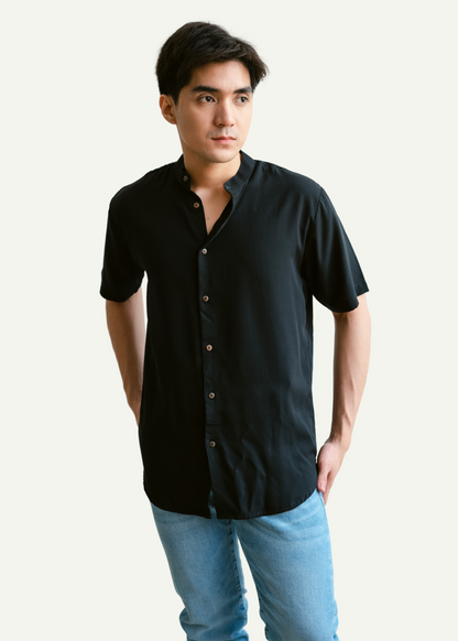 CORTES GRANDAD POLO (BLACK)