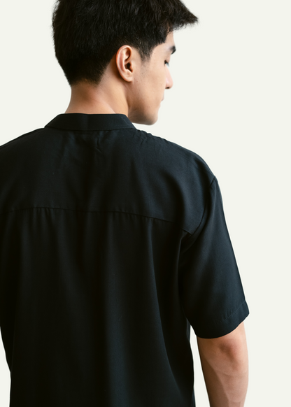 CORTES GRANDAD POLO (BLACK)