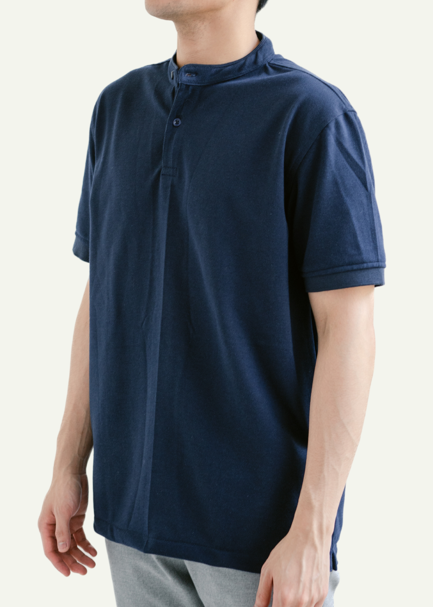 PIQUÉ POLO SHIRT (NAVY BLUE)