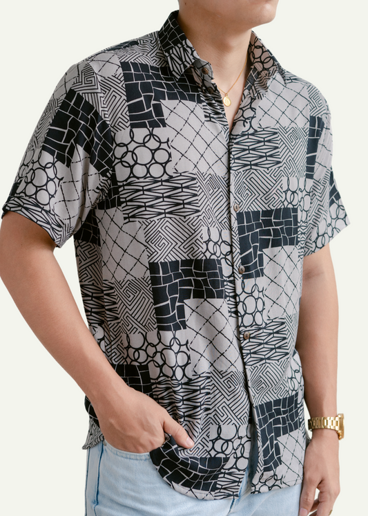GROVE REGULAR COLLAR PRINTED POLO