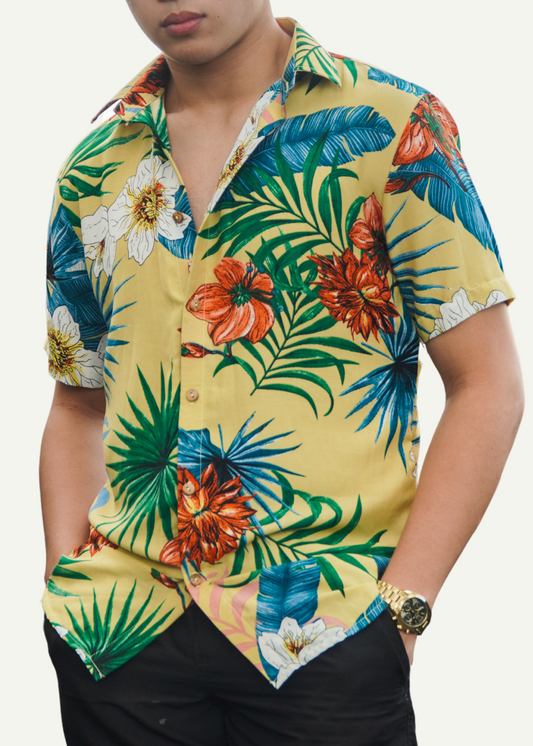 ALOHA REGULAR COLLAR PRINTED POLO