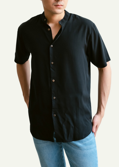 CORTES GRANDAD POLO (BLACK)